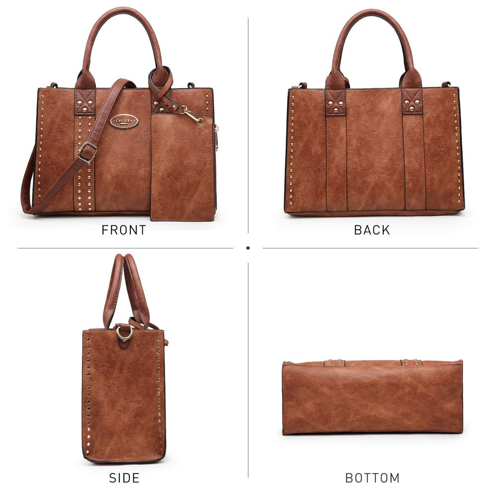 Women'S 3Pcs Purse Handbag Shoulder Bag Tote Satchel Hobo Bag Briefcase Work Bag for Ladies